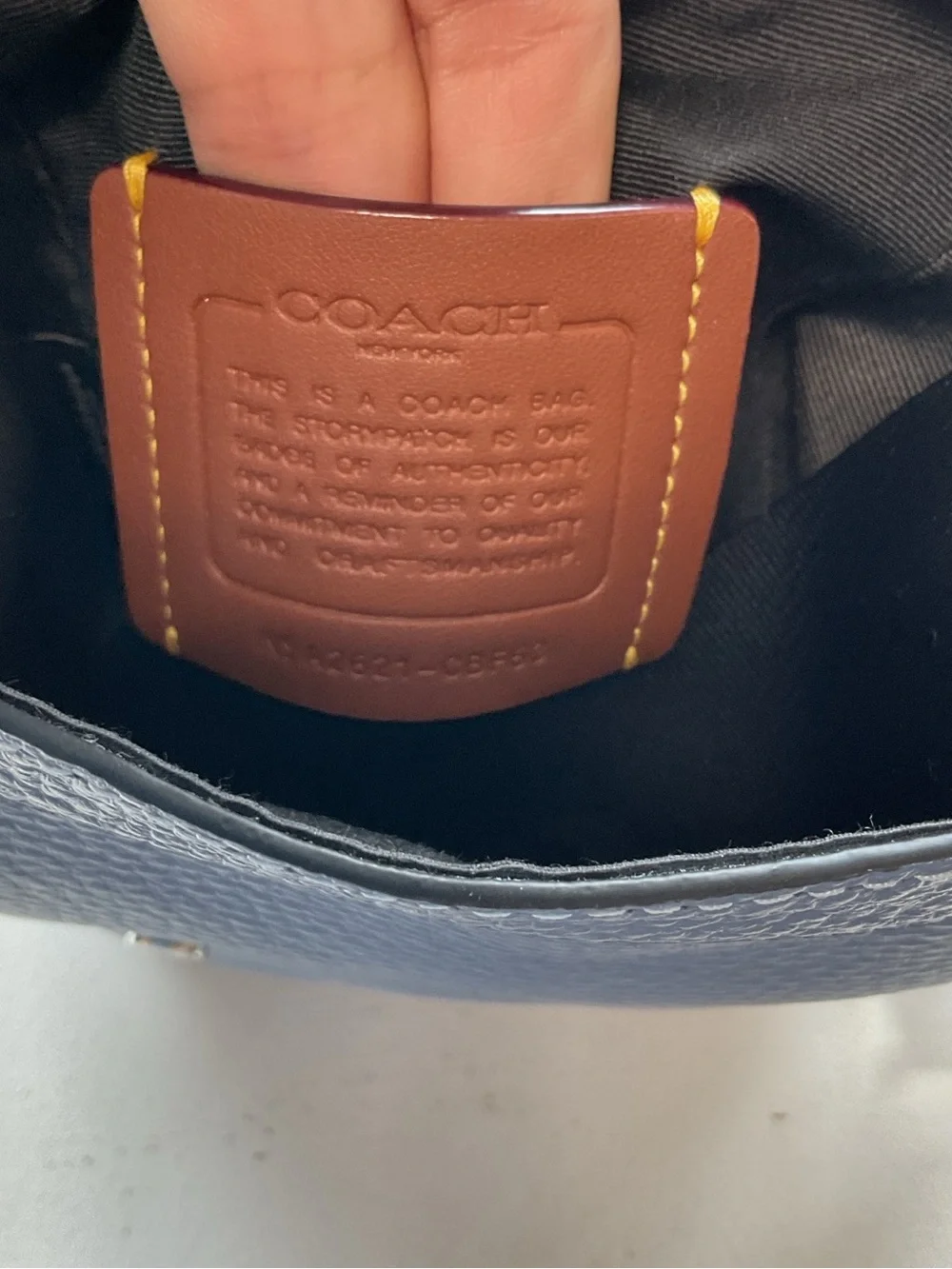 Coach NWT Sprint Sling Pack Leather Crossbody Backpack Light Denim Leather